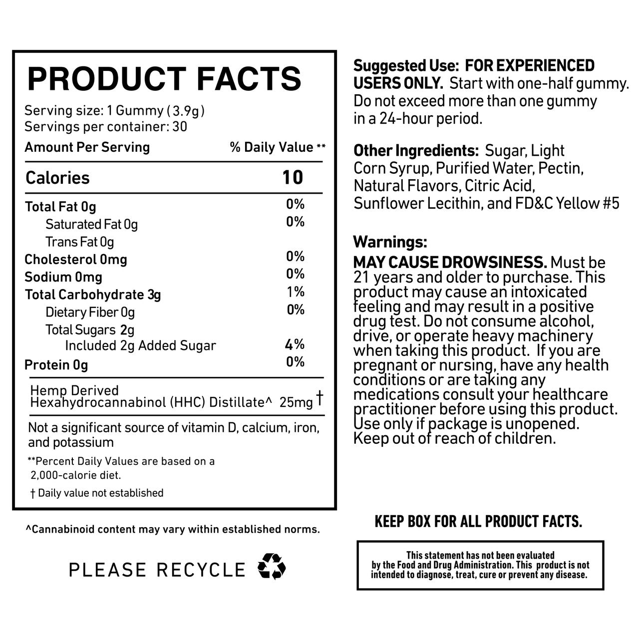 Cannabis Life Pineapple Punch HHC Gummies - (30ct) 750mg Best Price