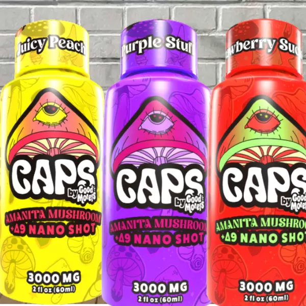 Good Morels Caps Amanita Mushroom + D9 Nano Shot 3000mg Best Price