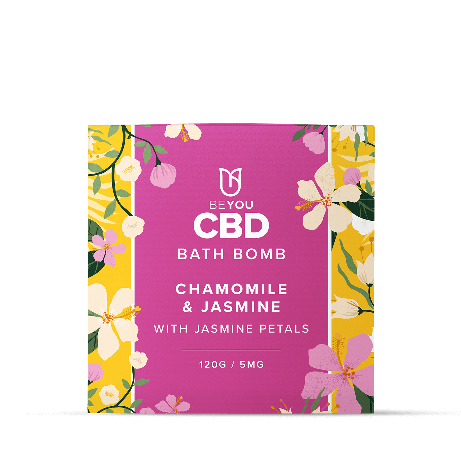 BeYou CBD Bath Bomb - Chamomile & Jasmine with Jasmine petals Best Price