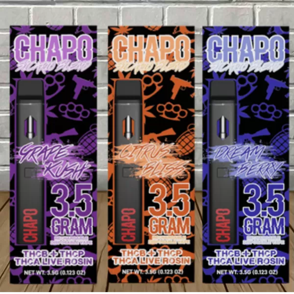 Chapo Extrax Live Rosin Sicario Blend Disposable Vape 3.5g Best Price