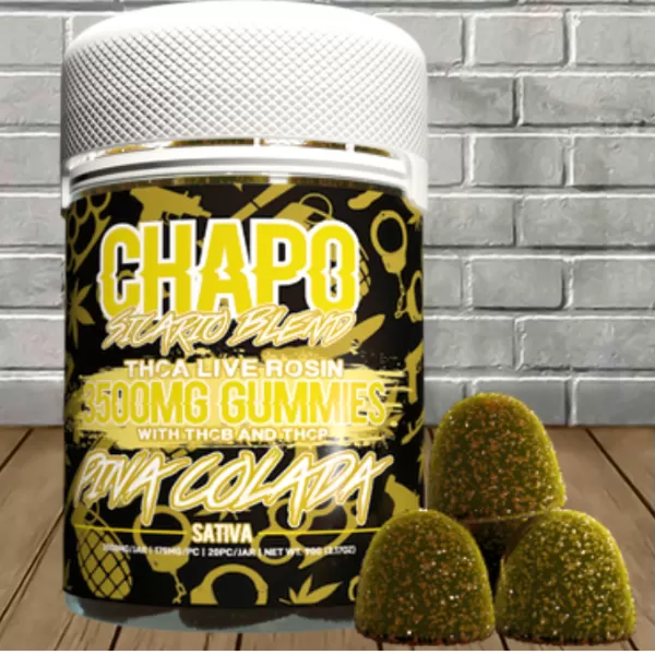 Chapo Extrax Live Rosin Sicario Blend Gummies 3500mg Best Price