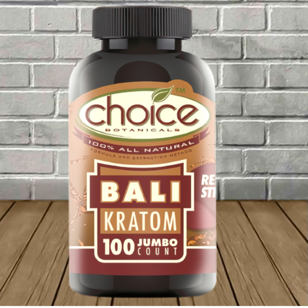 Choice Botanicals Red Bali Jumbo Kratom Capsules Best Price