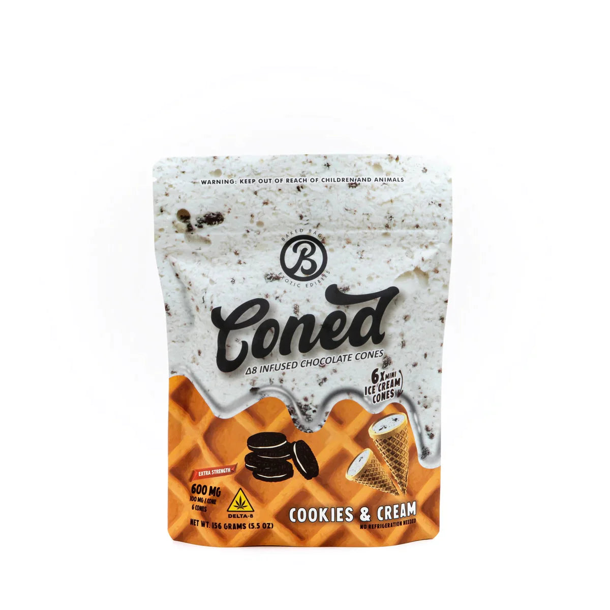 Baked Bags Delta 8 THC Chocolate Cones – 600mg Best Price