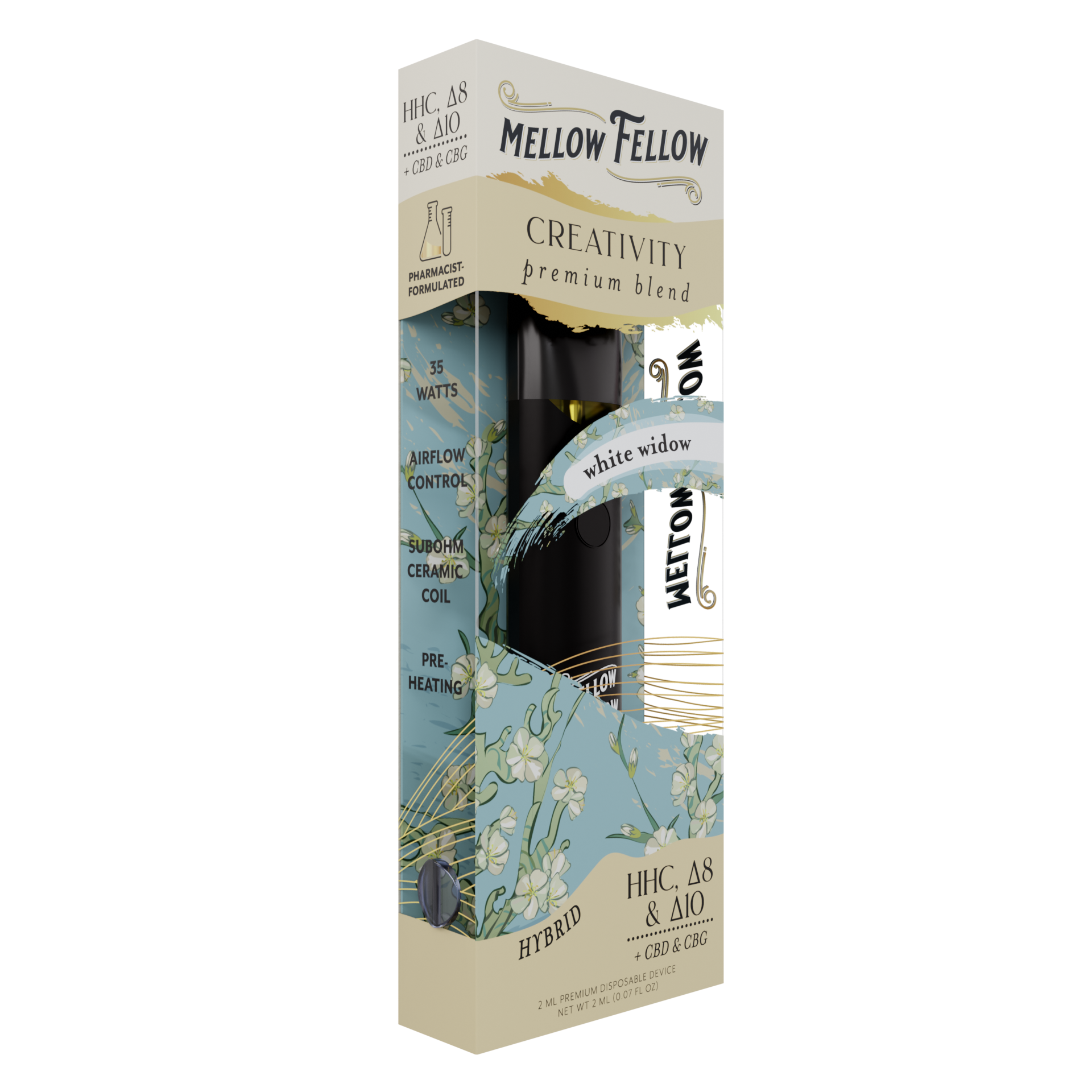 Mellow Fellow Creativity Blend 2ml Disposable Vape White Widow Best Price