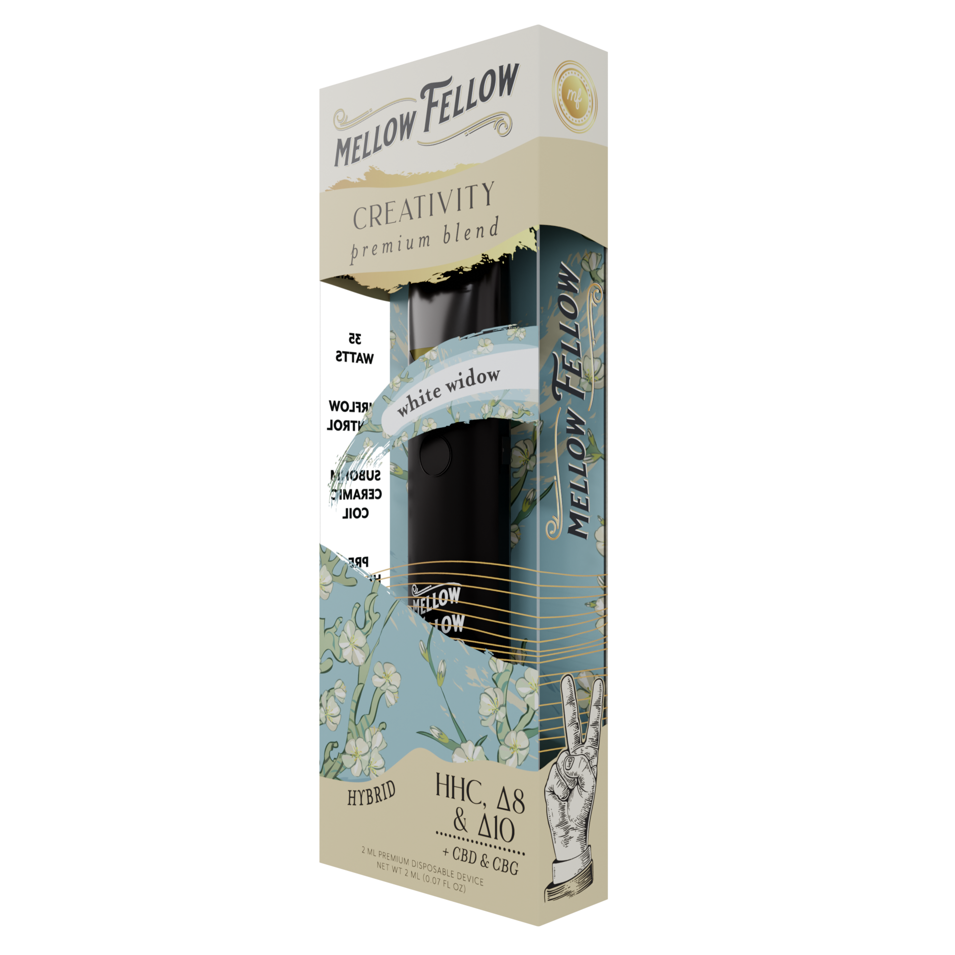 Mellow Fellow Creativity Blend 2ml Disposable Vape White Widow Best Price