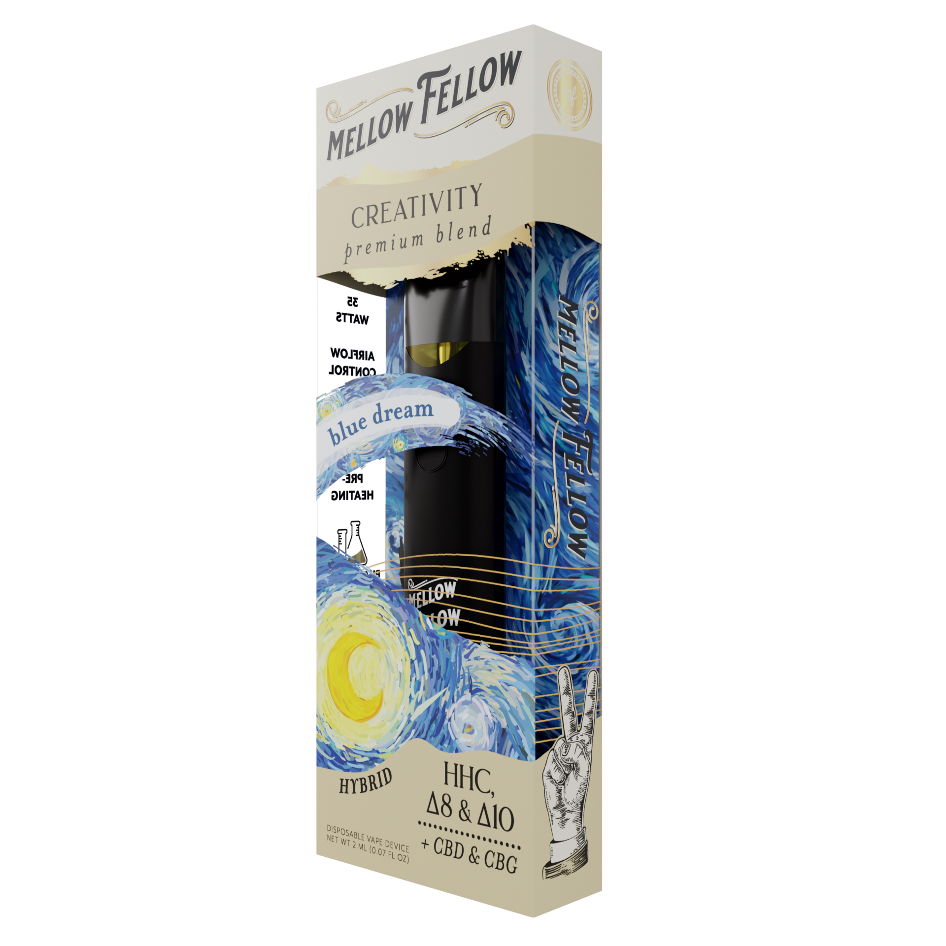 Mellow Fellow Creativity Blend 2ml Disposable Vape Blue Dream Best Price