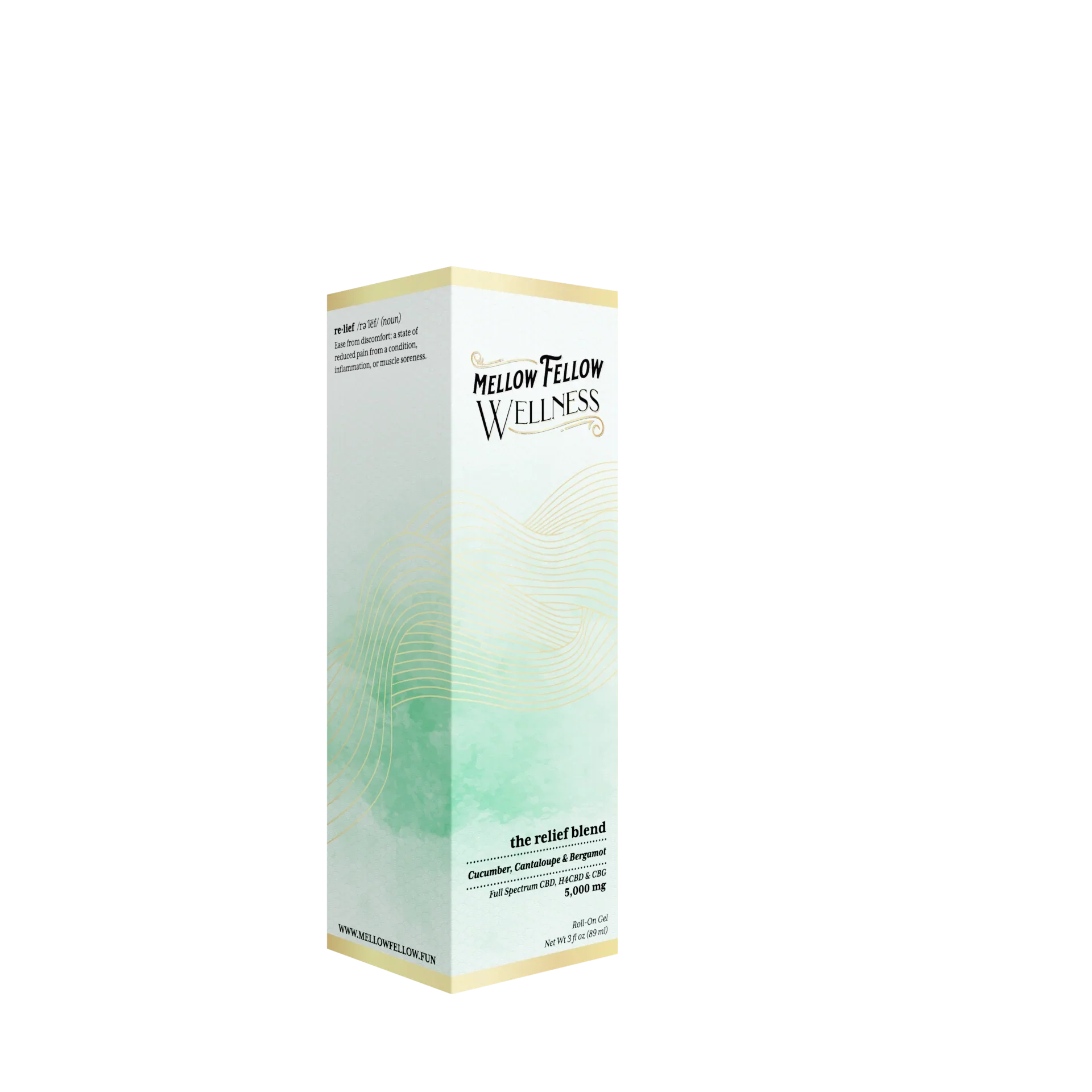 Wellness Roll On Gel - Relief Blend - Cucumber, Cantaloupe and Bergamot - 5000mg Best Price