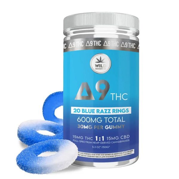 Wild Orchard Delta 9 Blue Razz Rings 240mg or 600mg Best Price