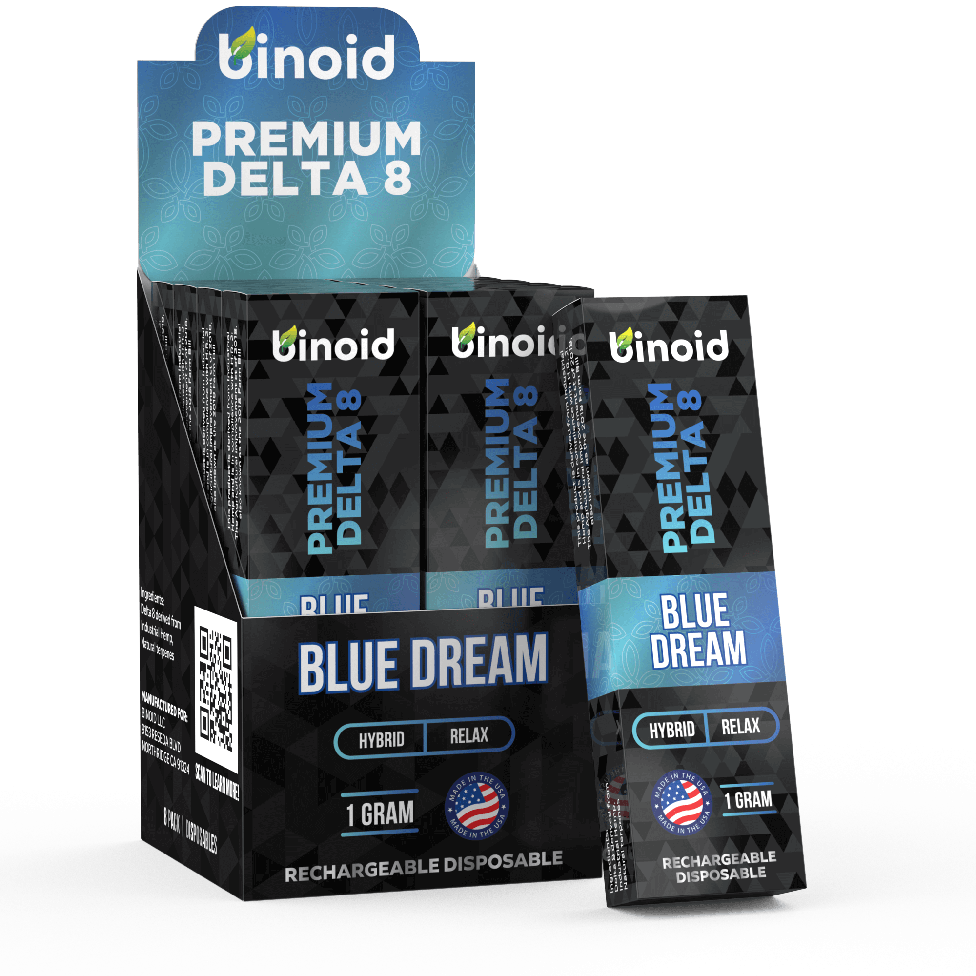 Binoid Delta 8 THC Vape Cartridge - Blue Dream Best Price