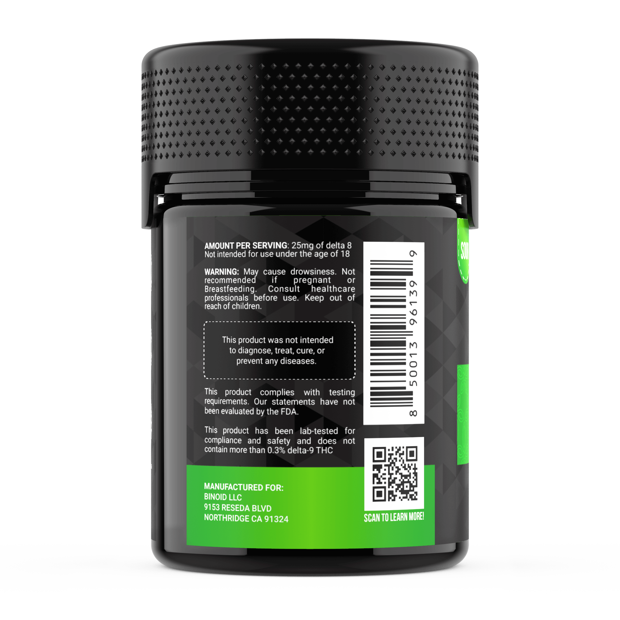 Binoid Delta 8 THC Gummies - Green Apple Candy Best Price