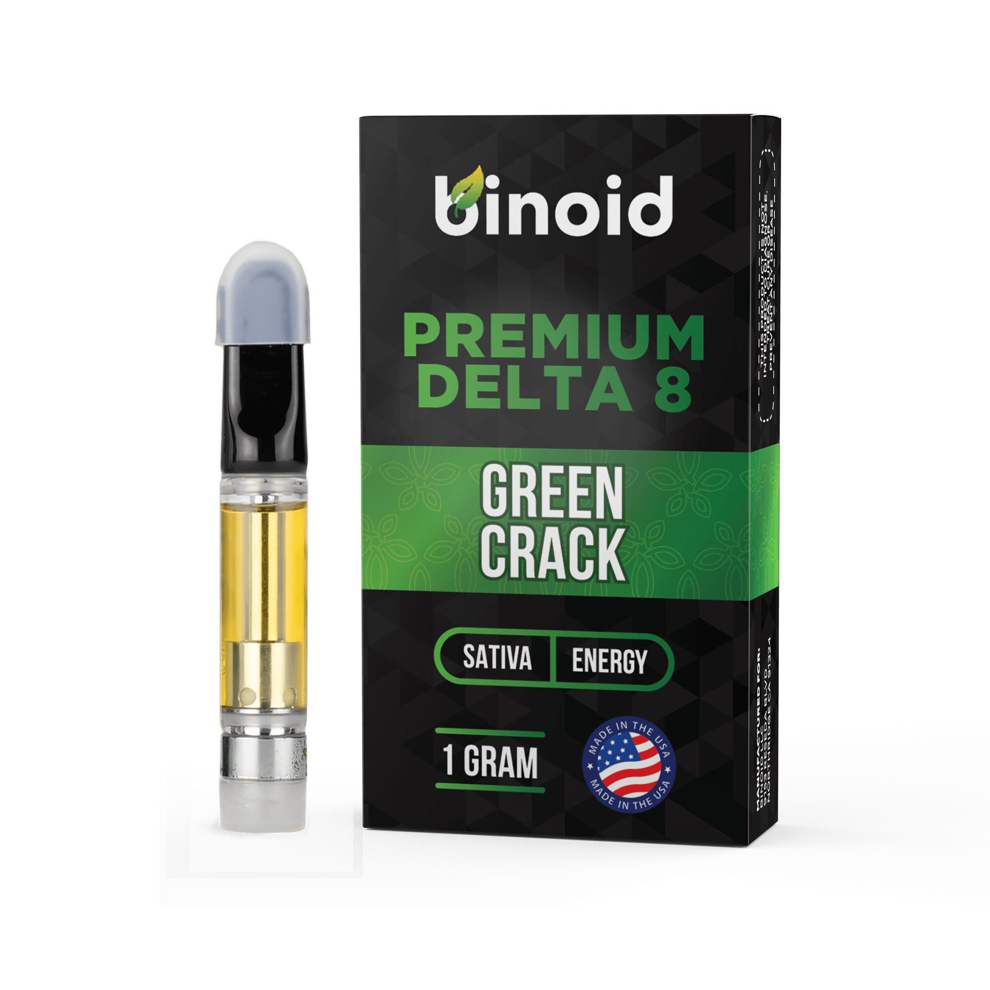 Binoid Delta 8 THC Vape Cartridge - Green Crack Best Price