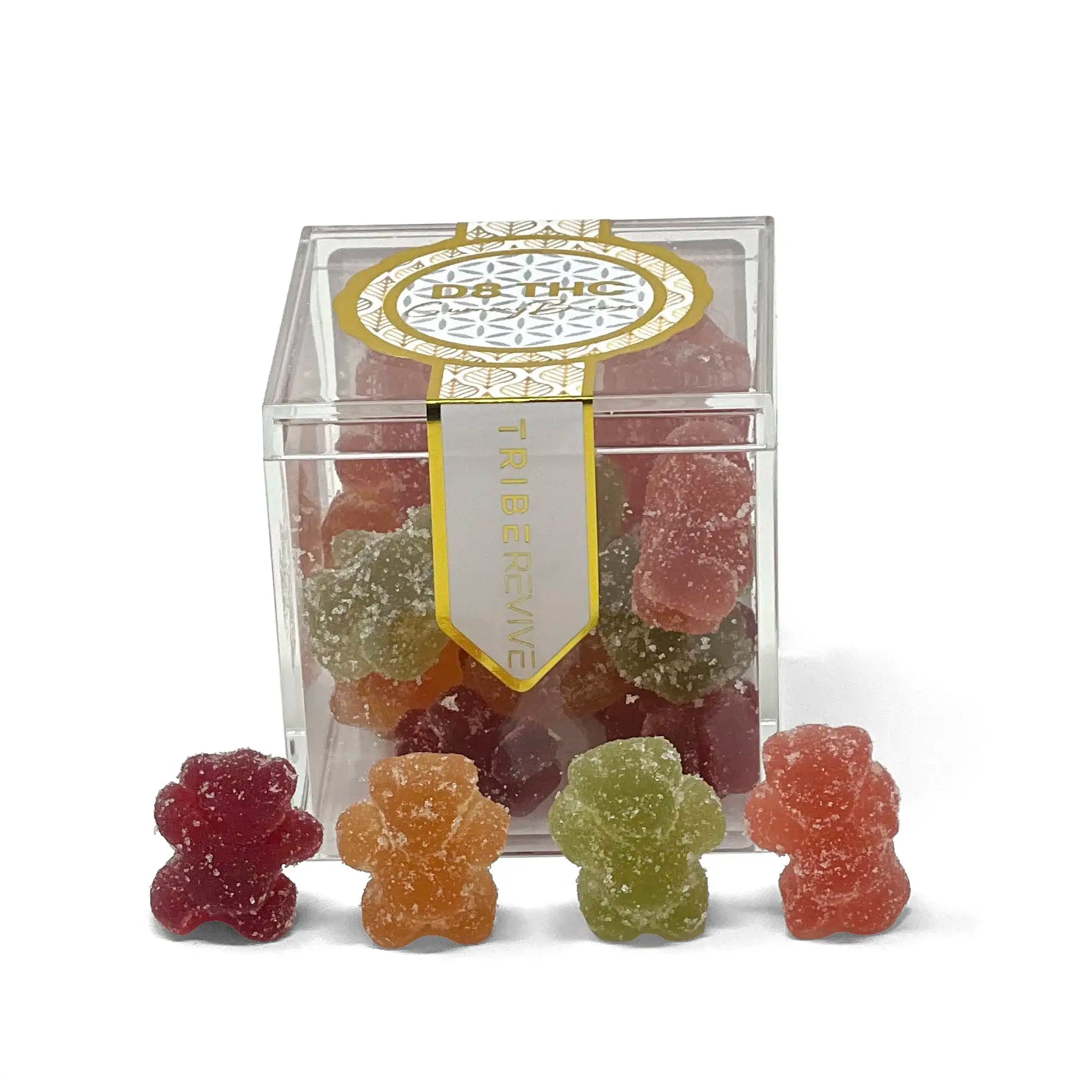 TribeTokes Delta 8 THC Gummy Bears | Made With Real Fruit | 500MG Per Box Best Price