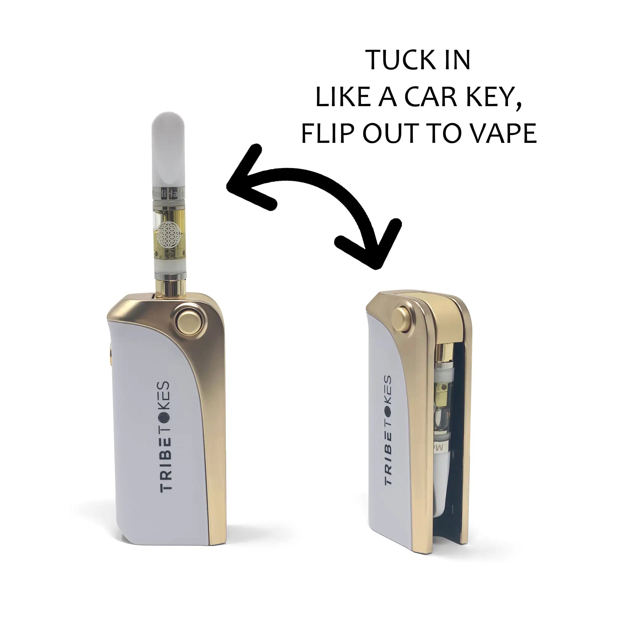TribeTokes Delta 8 Vape Pen Starter Kit | Saber Battery + Full Gram Cart Best Price