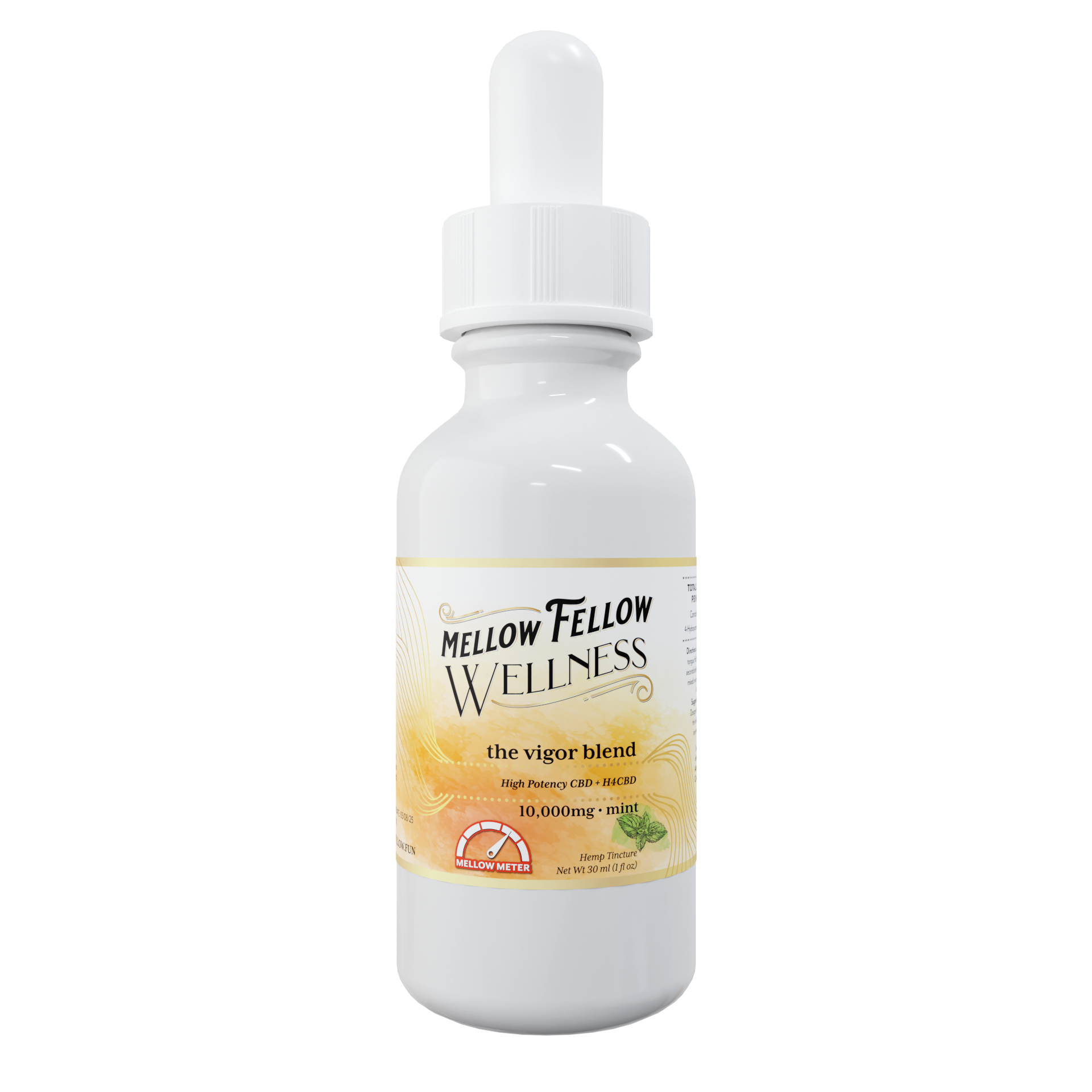 Mellow Fellow Vigor Blend CBD Tincture - 10,000mg - Mint Best Price