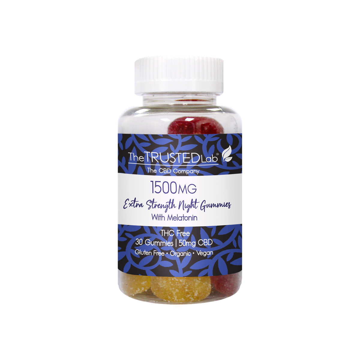 The Trusted Lab Extra Strength Night Time CBD Gummies with Melatonin (1,500mg) Best Price