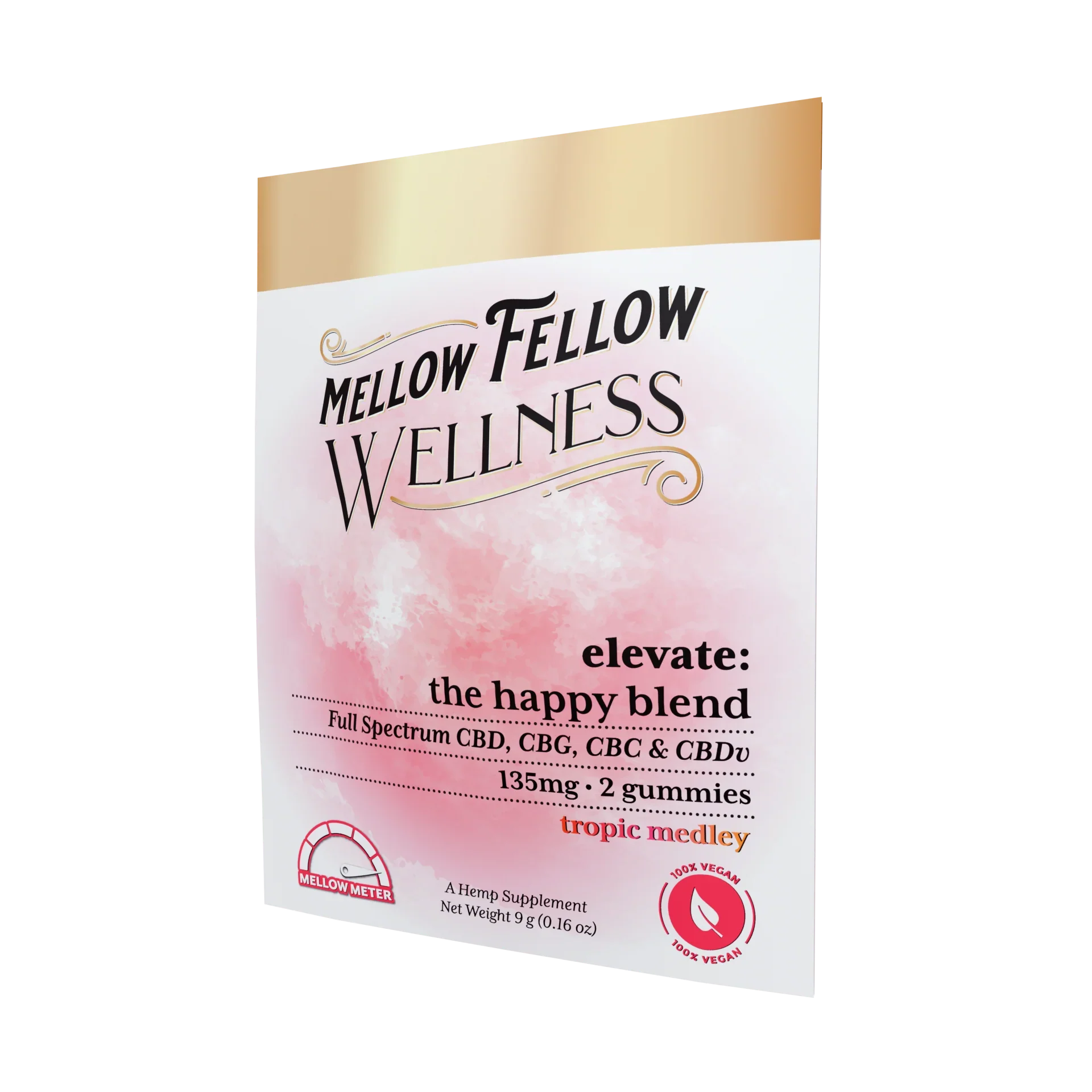 Mellow Fellow Wellness Gummies - Elevate Blend - Tropic Medley - 80mg Best Price