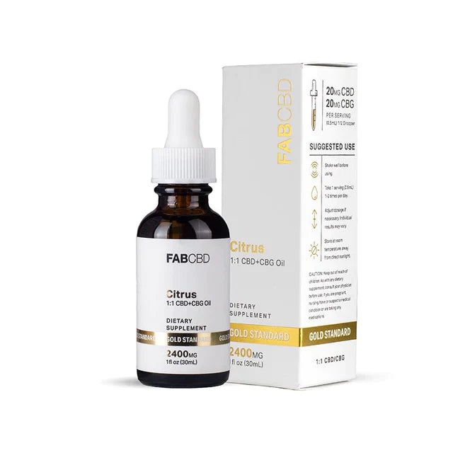 FAB CBD+CBG Oil Citrus Flavor Best Price