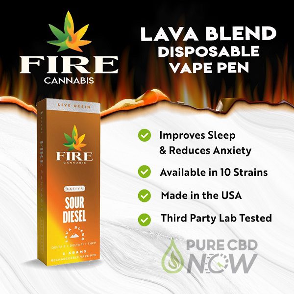 Fire Cannabis Lava Blend Disposable Vape Pen 2g Best Price