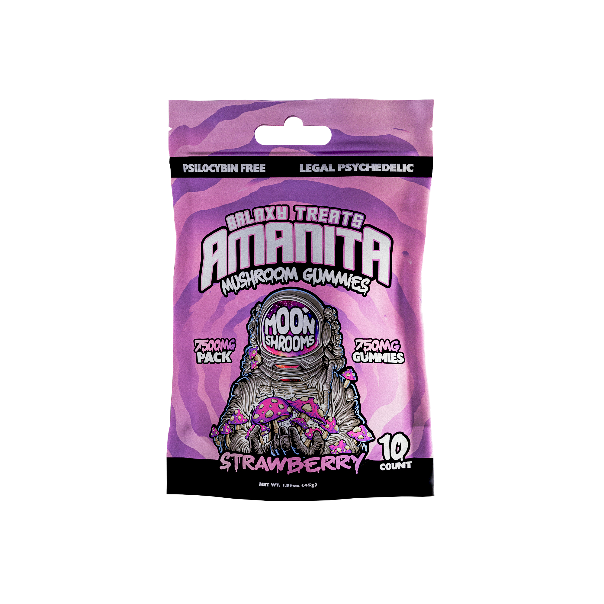 Strawberry Moon Shrooms 7500mg Amanita Mushroom Gummies (10ct) Best Price