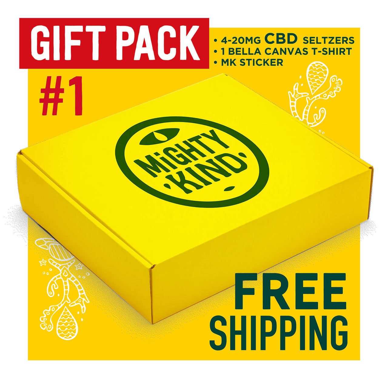 Mighty Kind Gift Pack CBD Beverage Drinks Best Price