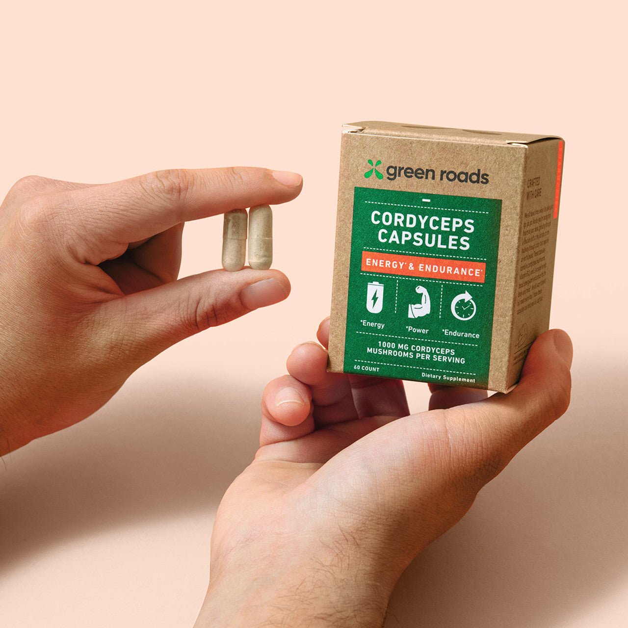 Green Roads Cordyceps Energy & Endurance Mushroom Capsules - (60ct) Best Price