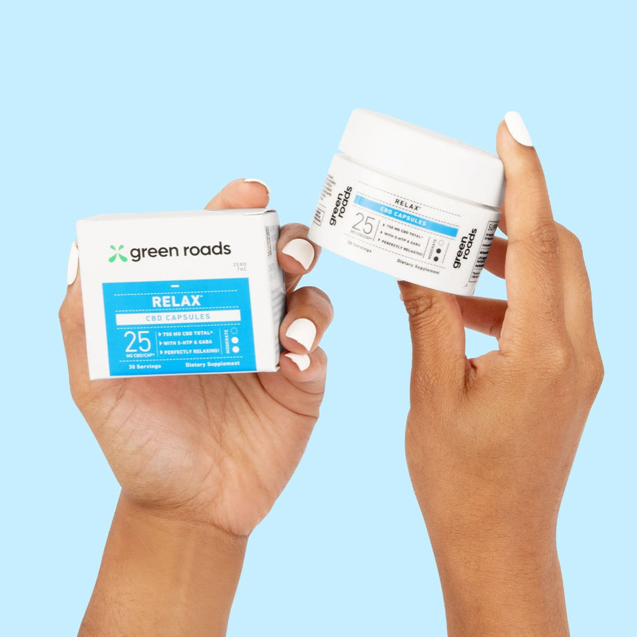 Green Roads Relax CBD Capsules - (30ct) 750mg Best Price