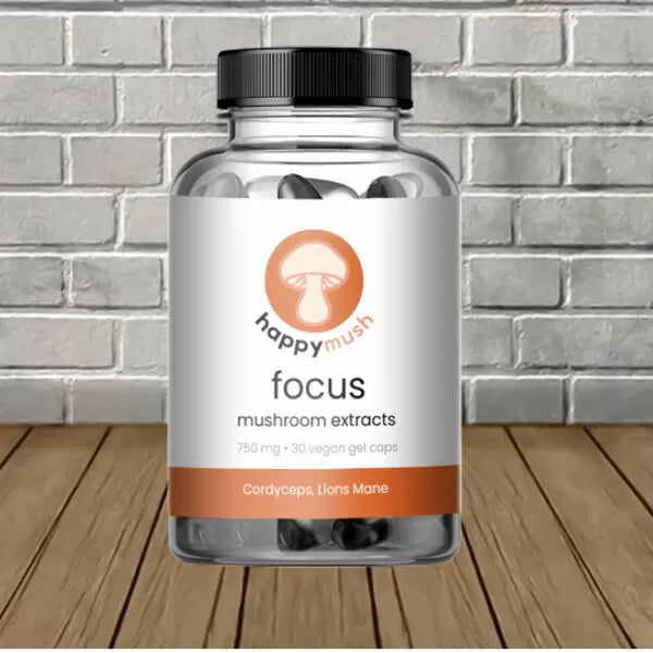 Happy Mush Mushroom Extract Focus Gel Caps Best Price