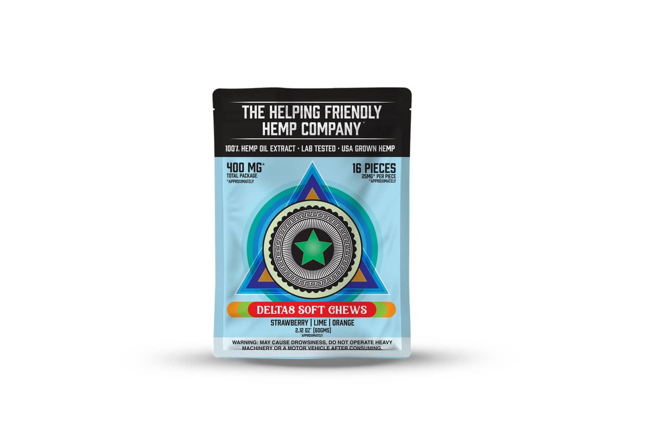 Delta 8 THC Soft Chews by The Helping Friendly (400mg) Best Price