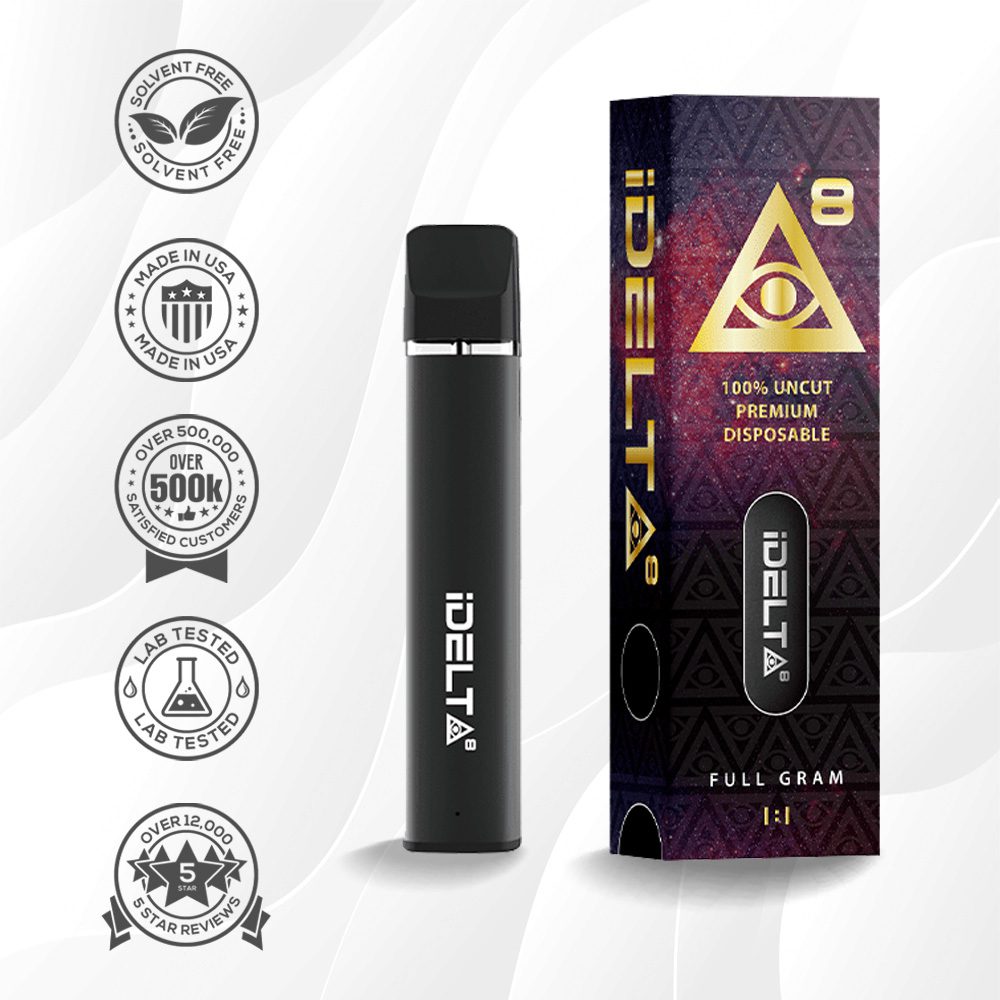 iDELTA8 Gold – Disposable Delta 8 Vape Pen + CBD 1 and 2 Gram 1:1 Best Price
