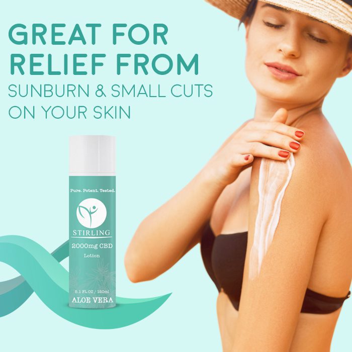 Stirling CBD - CBD Aloe Vera Cream Best Price