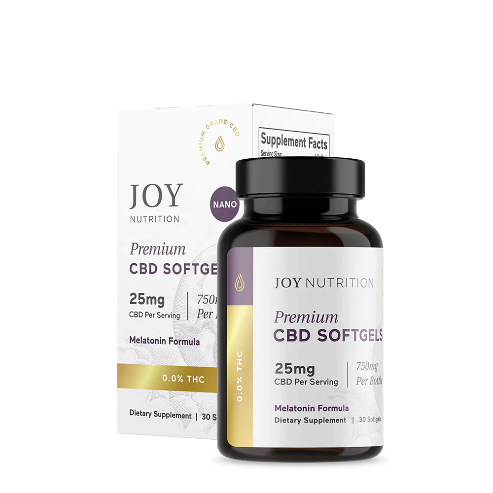 Joy Organics Premium Broad Spectrum CBD Softgels with Melatonin & CBN for Sleep Best Price
