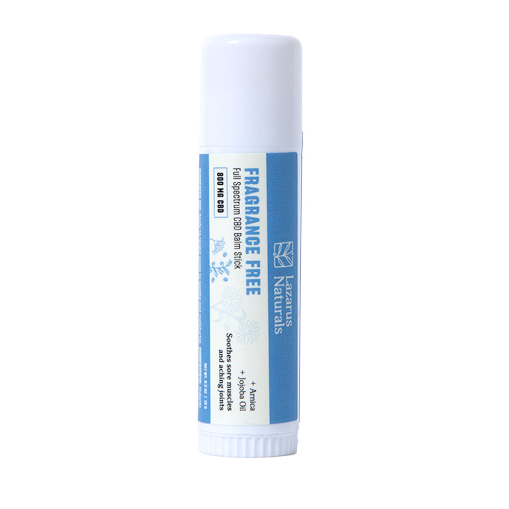 Full Spectrum CBD Balm Stick Fragrance Free – Lazarus Naturals Best Price