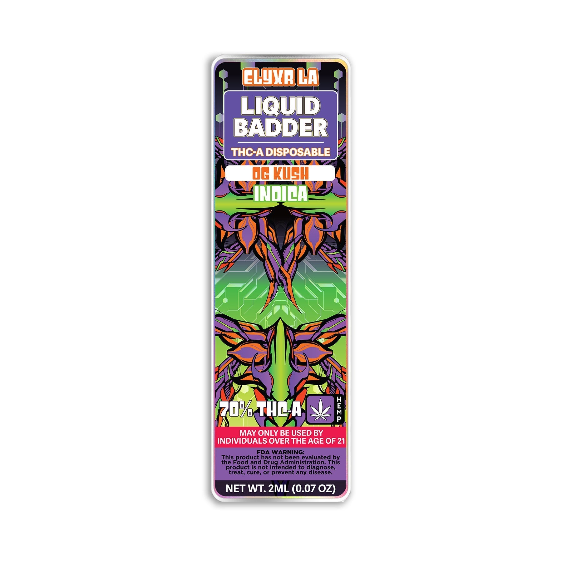 Elyxr Liquid Badder 70% THCA Disposable 2 Grams (2000mg) Best Price