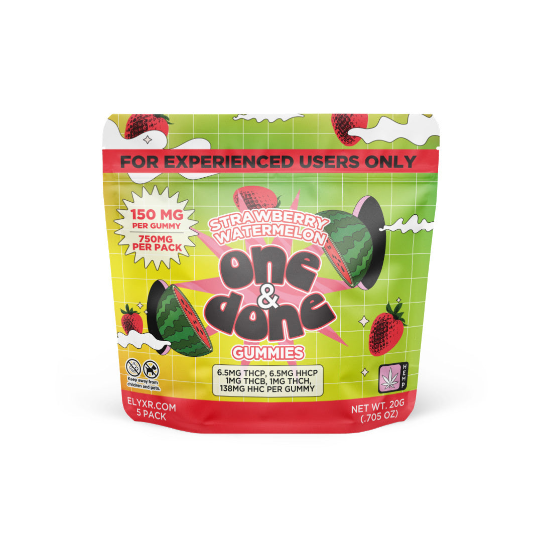 One & Done Gummies (THC-P, HHC-P, THC-B, THC-H & HHC) 750mg Best Price