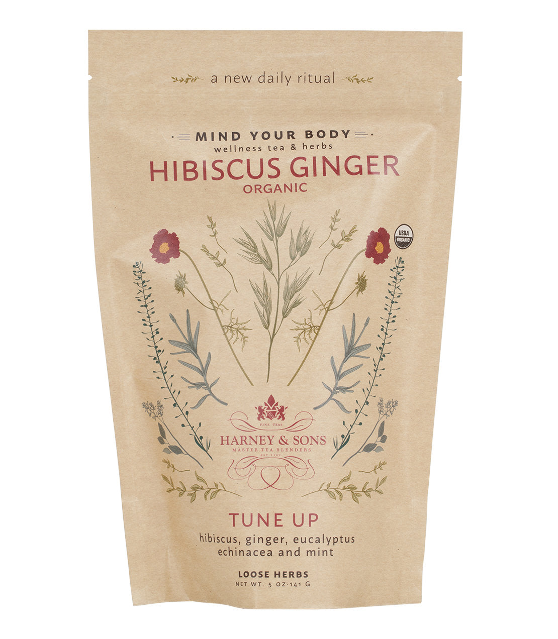 The Hemp Division Organic Hibiscus Ginger - Tune Up Best Price