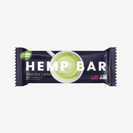 Matcha Latte Hemp Protein Bars - Evo Hemp Bar Best Price