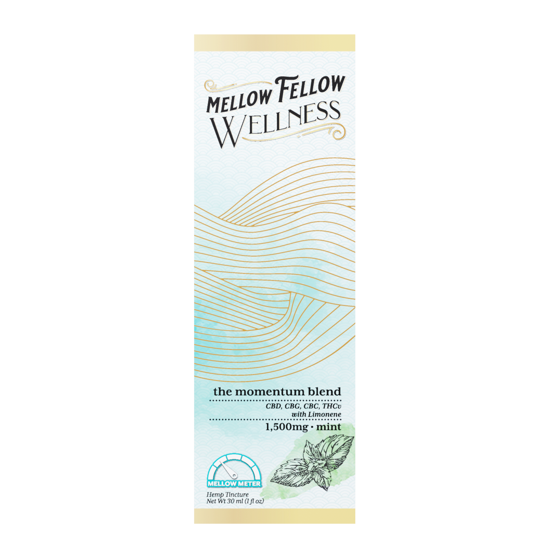 Mellow Fellow Momentum Blend CBD Tincture - 1500mg - Mint Best Price