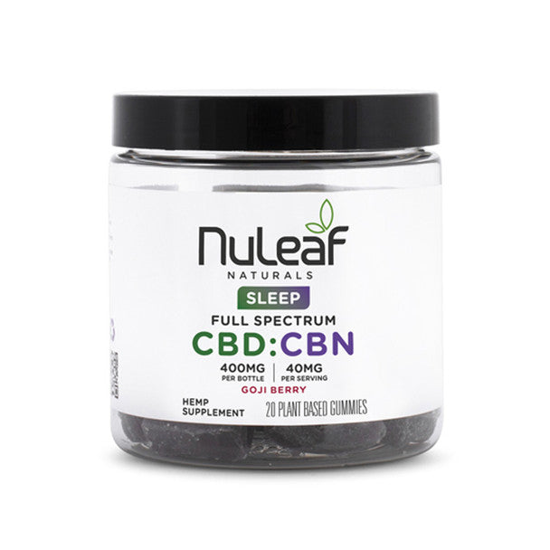 Nuleaf Naturals - CBD:CBN Edible - Full Spectrum GOJI BERRY Sleep Gummies Best Price