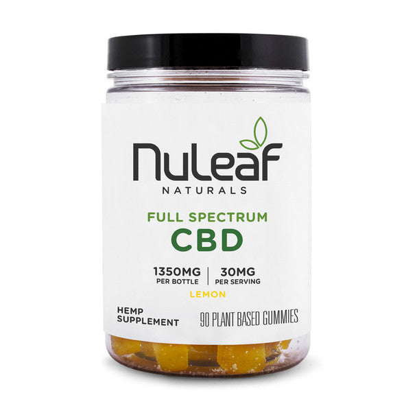 Nuleaf Naturals CBD Edible - Full Spectrum Lemon Gummies 300MG-1350MG Best Price