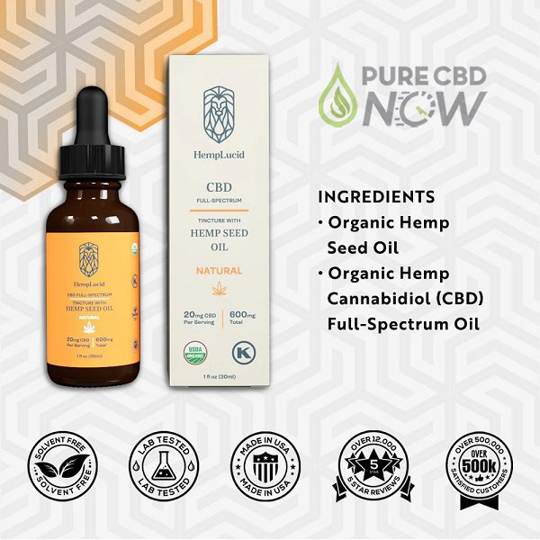 Organic Hemplucid Full-Spectrum Hemp Seed Oil 30ml Best Price