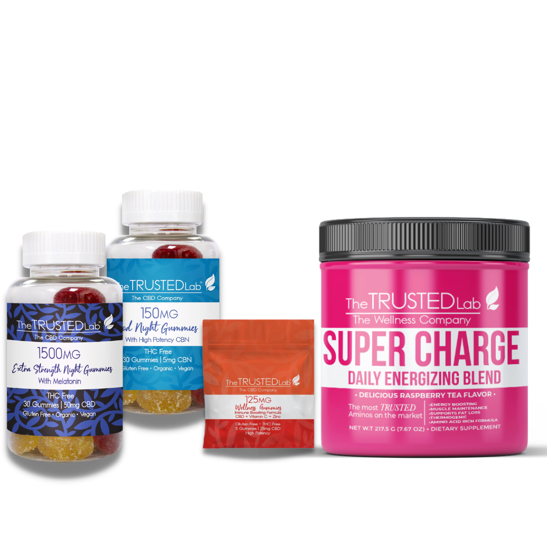 The Trusted Lab “Super Charge” Energy and Sleep Set with CBD or CBN Best Price