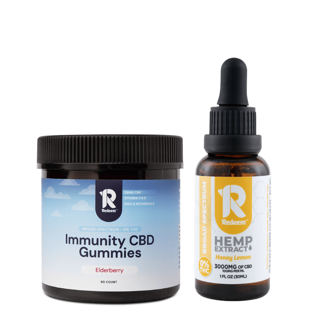 Redeem Immunity Gummies and Broad Spectrum CBD Oil Bundle Best Price