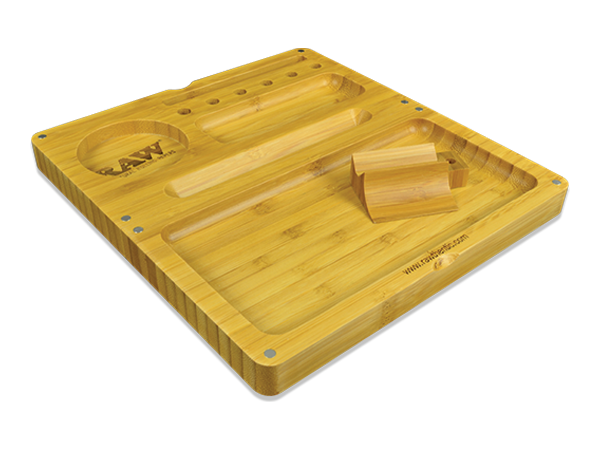 RAW Back Flip Bamboo Rolling Tray Best Price