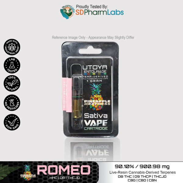 Utoya | Live Resin Delta 8 THC Vape Cartridge - 1g Best Price