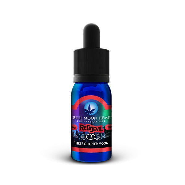 Blue Moon Hemp - Red Devil CBD Three Quarter Moon - 300mg - 30ml E-Liquid Vape Best Price