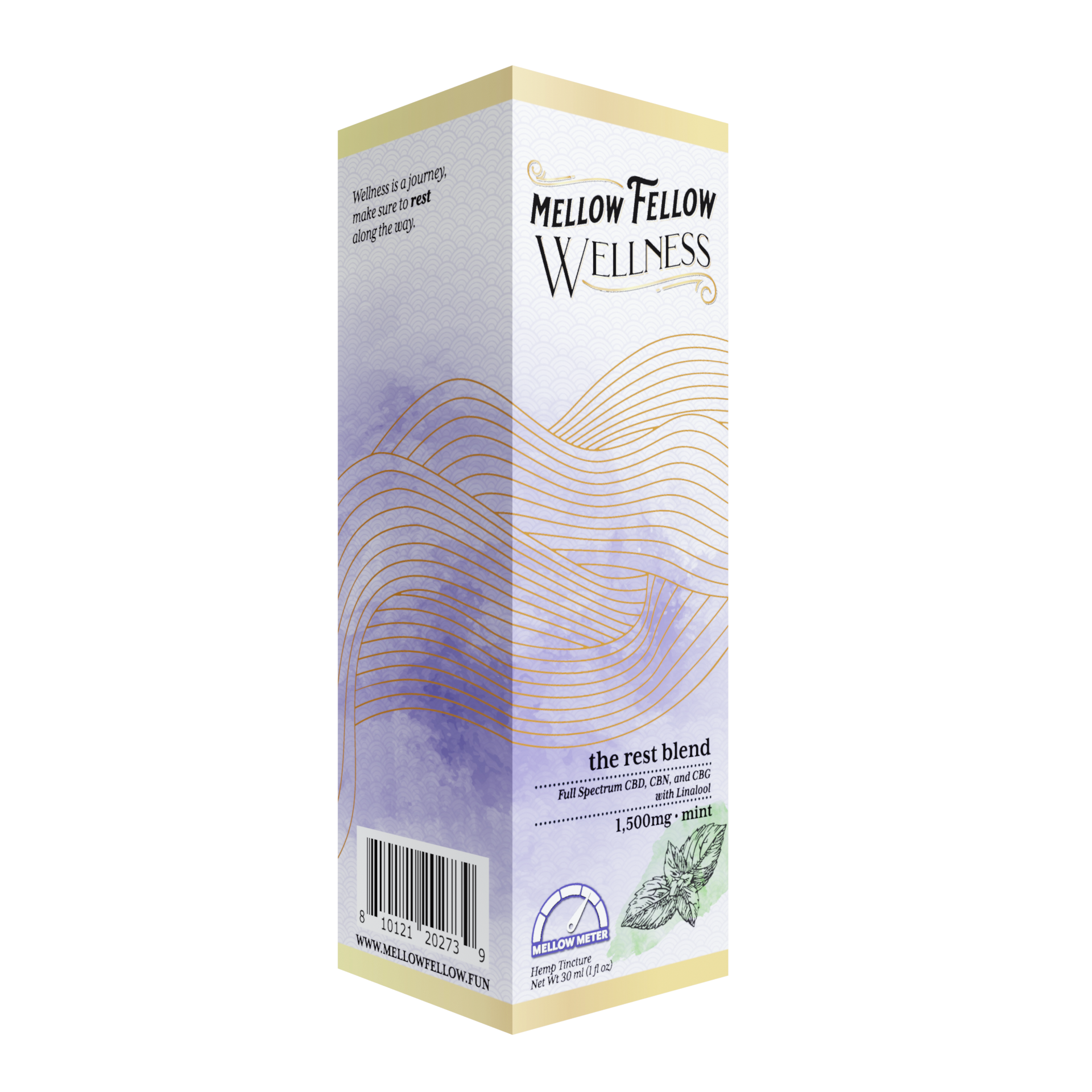 Mellow Fellow Rest Blend CBD Tincture - 1500mg - Mint Best Price