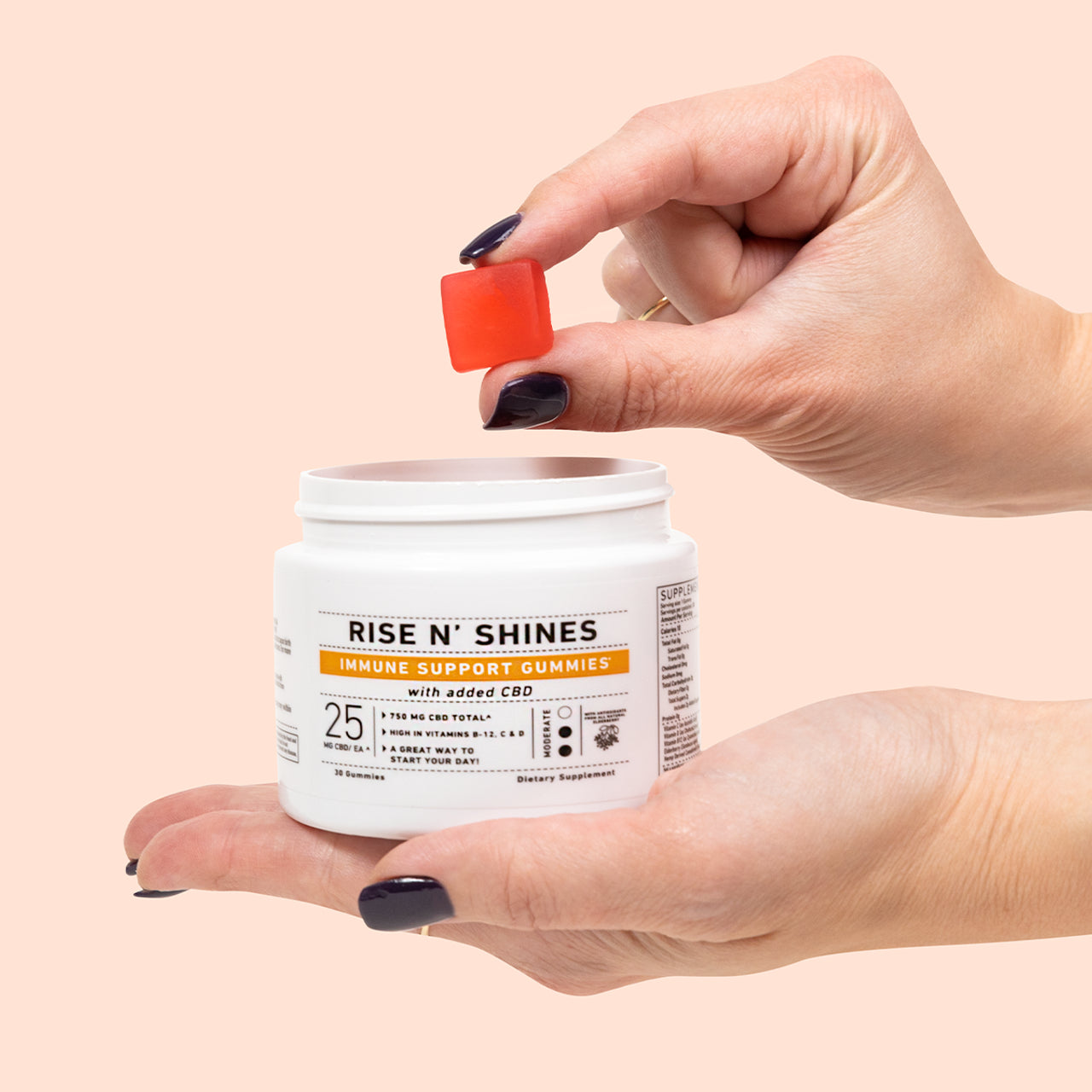 Green Roads CBD Gummies | Rise N' Shines Immune Support Gummies | (30ct) 750mg Best Price