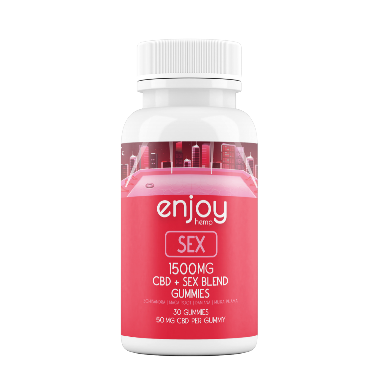 Enjoy Hemp CBD Sex Gummies - Full Spectrum CBD + Maca Root + Schisandra + Damiana + Muira Puama Best Price