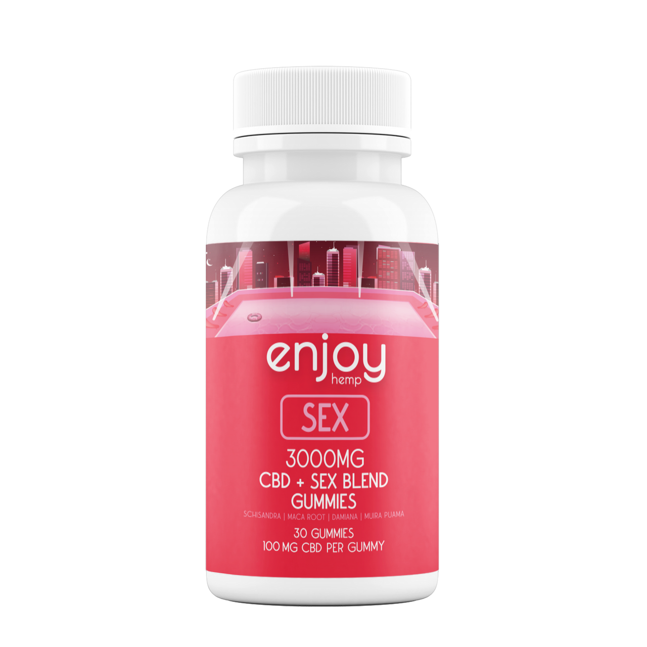 Enjoy Hemp CBD Sex Gummies - Full Spectrum CBD + Maca Root + Schisandra + Damiana + Muira Puama Best Price