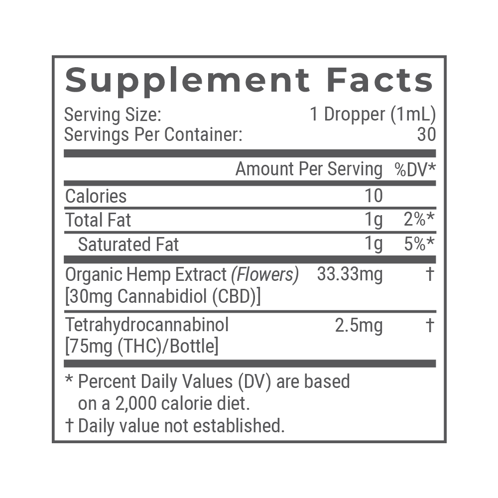Joy Organics 2.5mg Delta 9 THC Tincture (Citrus) Best Price